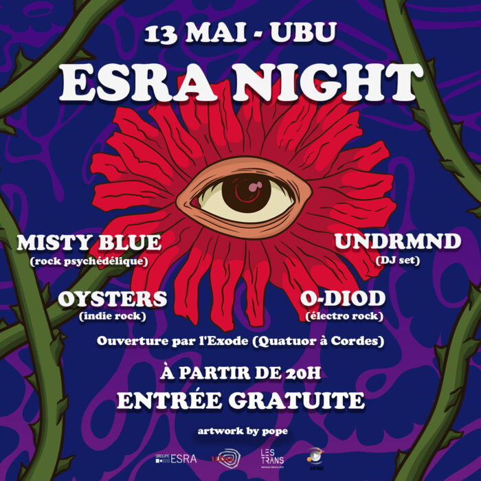 ESRA Night : O‑Diod + Oysters + Misty Blue + Undrmnd