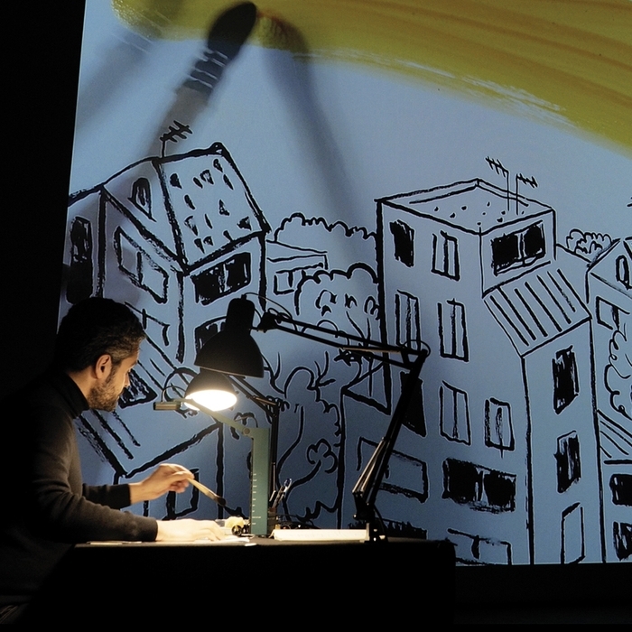 P'tite Scène - Jean-Chat voit dans le noir - Spectacle sonore et dessiné