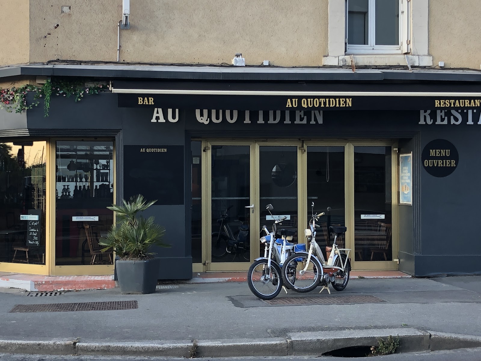 Au quotidien Votre restaurant Menu Ouvrier